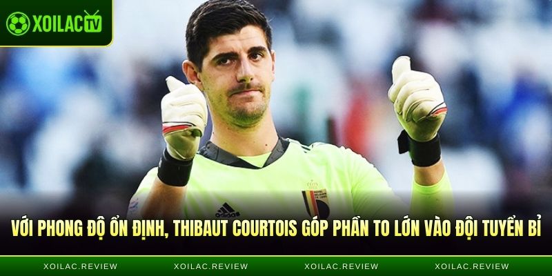 Với phong độ ổn định, Thibaut Courtois góp phần to lớn vào đội tuyển Bỉ